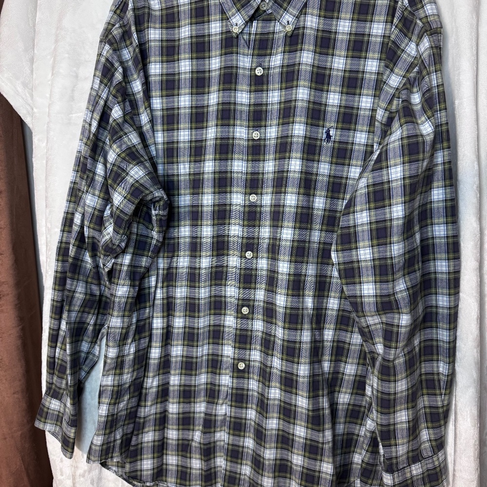 Ralph Lauren xl Blake button down plaid shirt